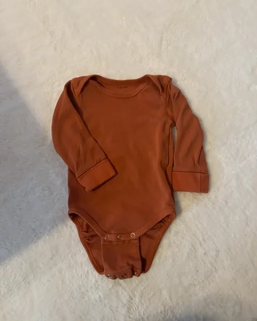 Koko 62/68 / Pippi oranssi pitkähihainen body