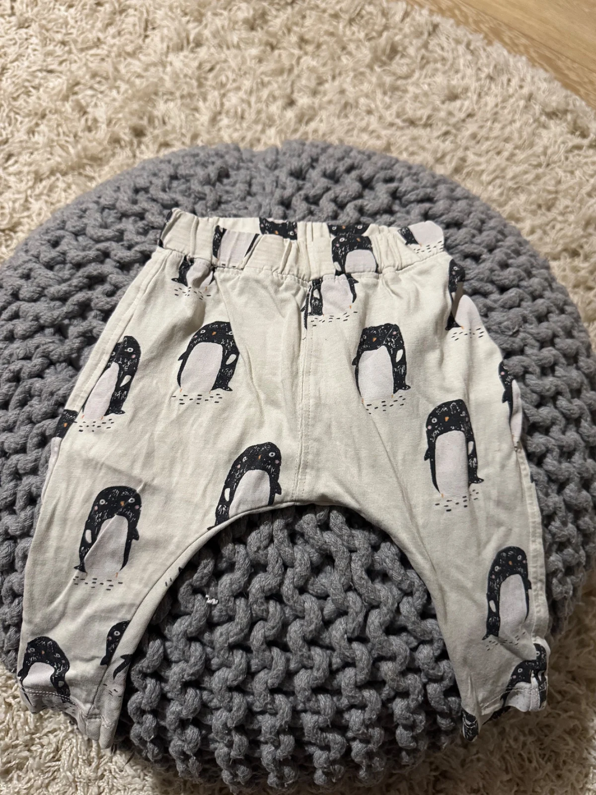 Vauvan housut, pingviinikuosi, koko 62 Lindex