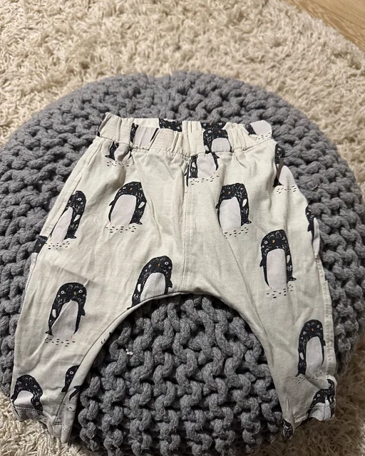 Vauvan housut, pingviinikuosi, koko 62 Lindex